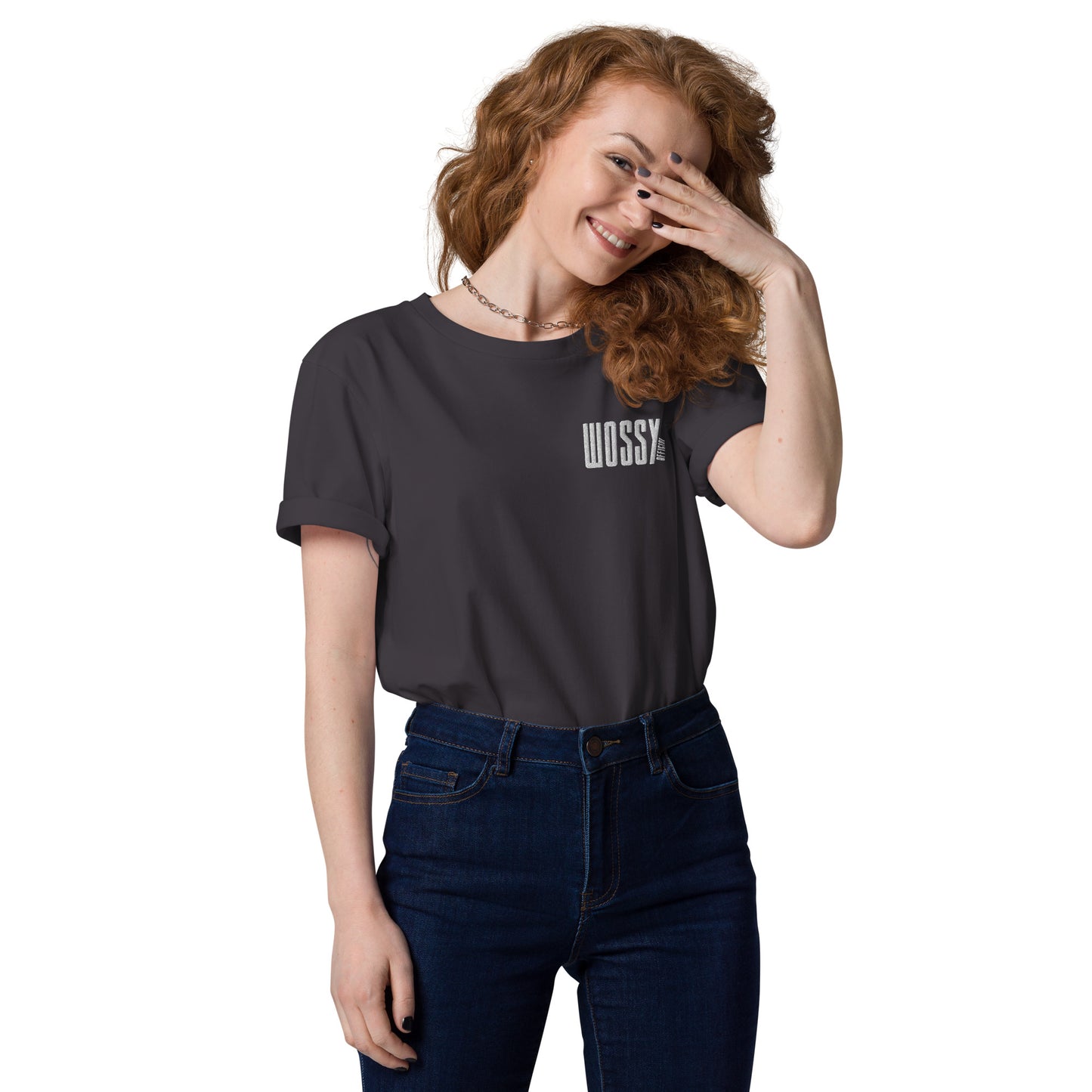 T-shirt coton bio militant Wossy Official – style streetwear doux et affirmé
