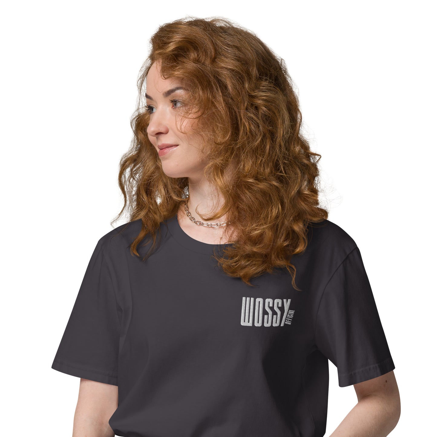 T-shirt coton bio militant Wossy Official – style streetwear doux et affirmé