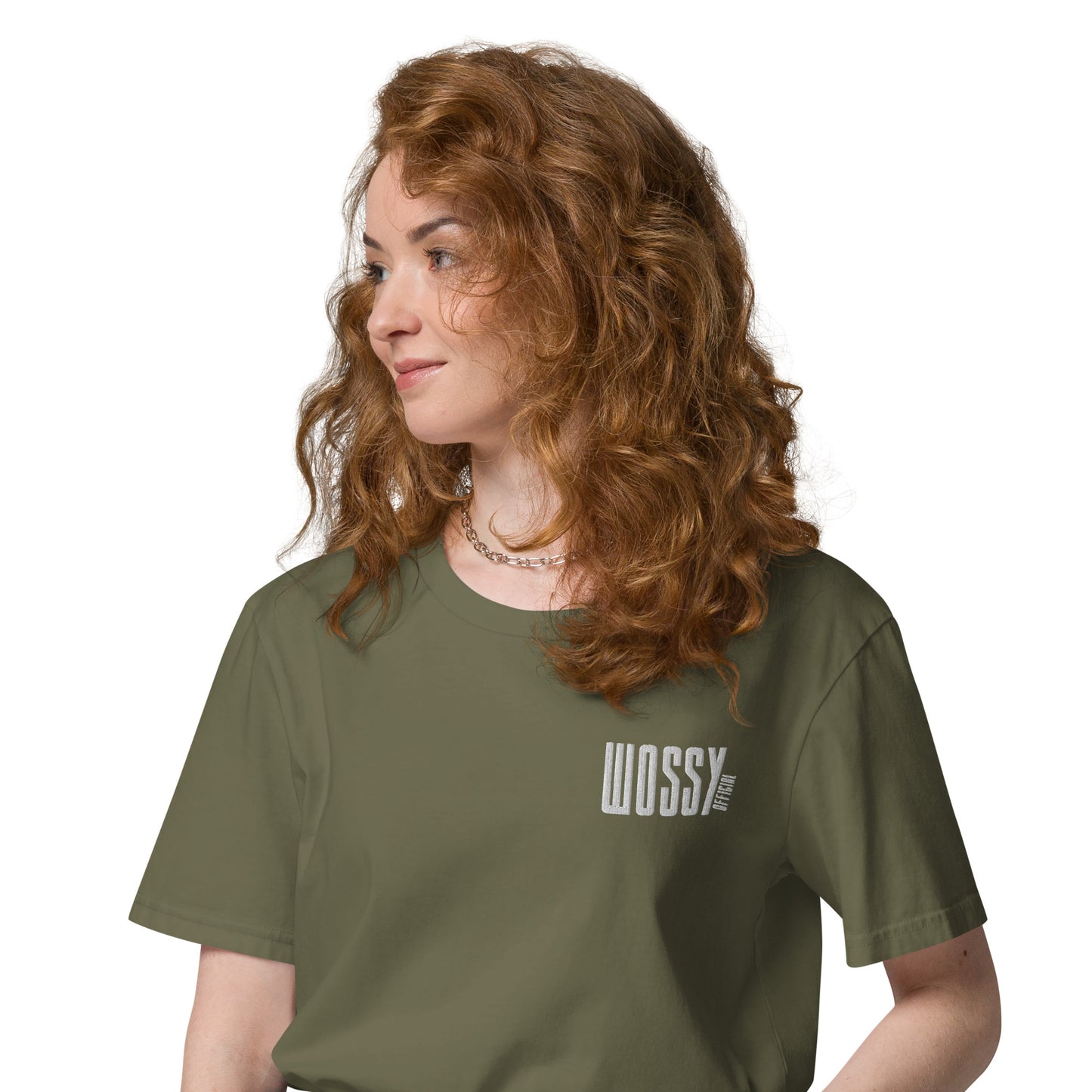T-shirt coton bio militant Wossy Official – style streetwear doux et affirmé